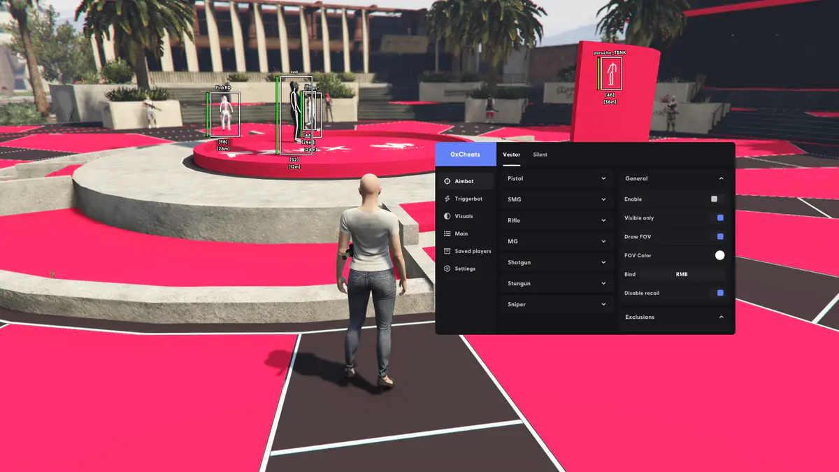 0xCheats FiveM для GTA 5 — скриншот 3