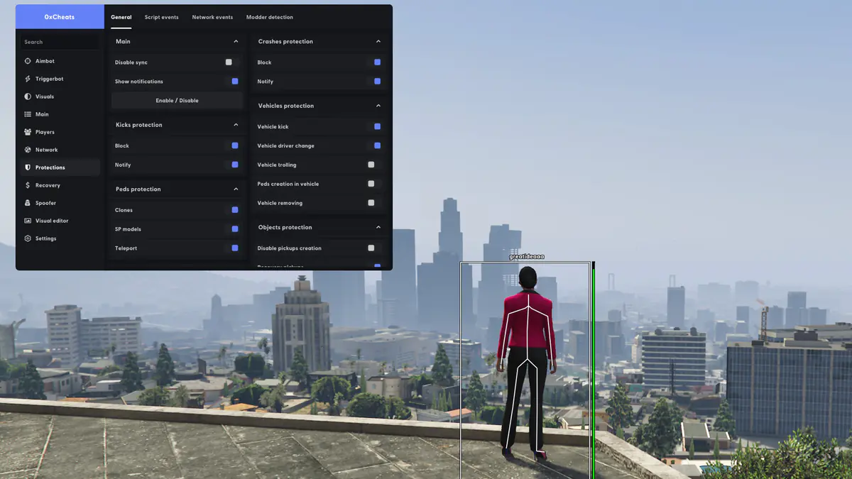 0xCheats Legacy для GTA 5