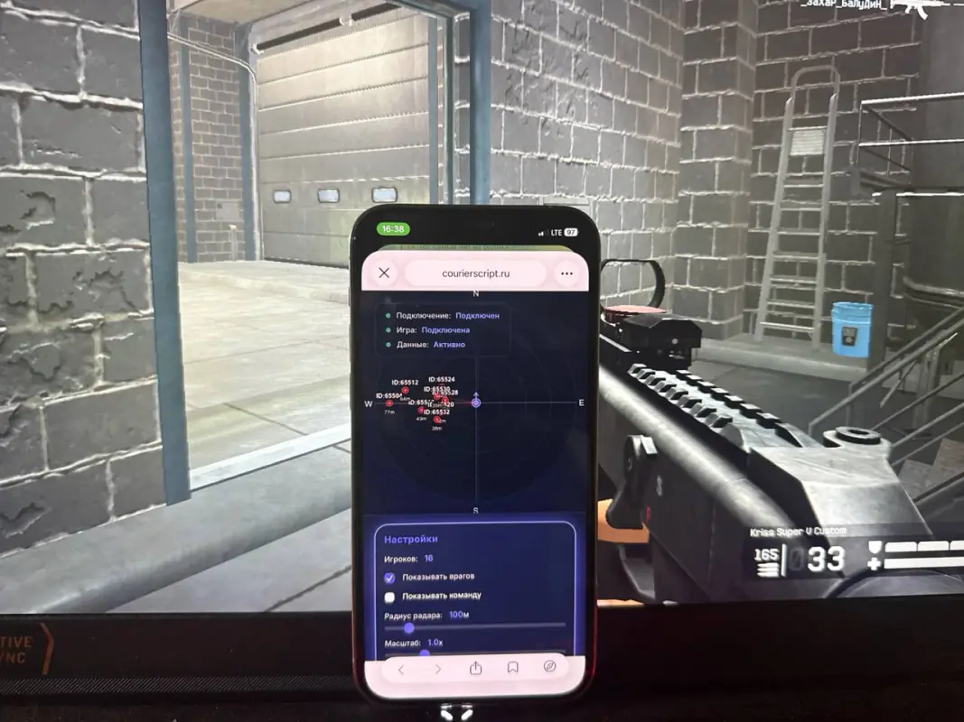 CourierScript Radar для Warface