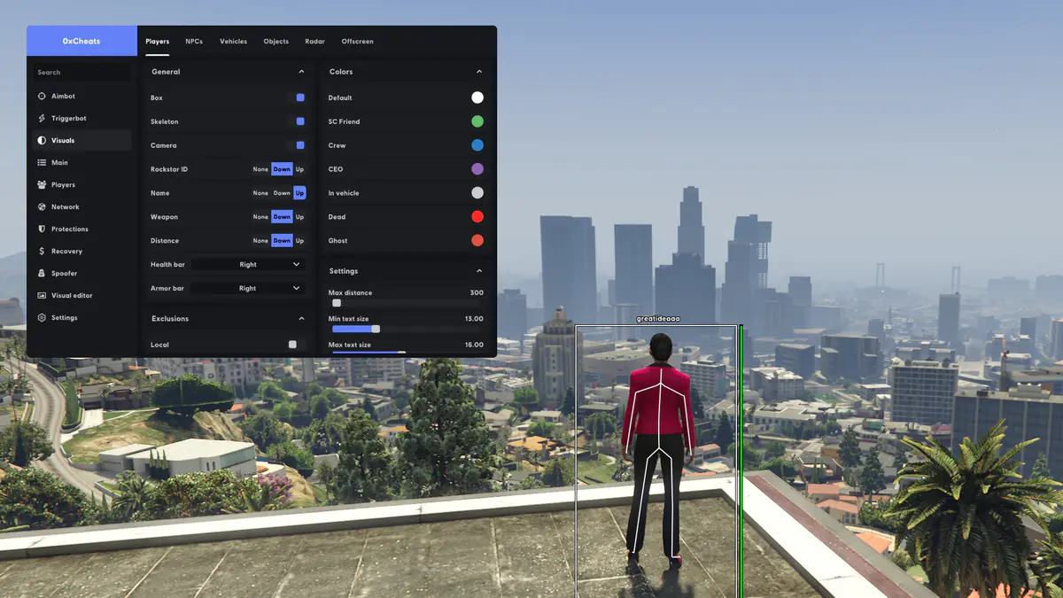 0xCheats GTA V (Enhanced) для GTA 5 — скриншот 2