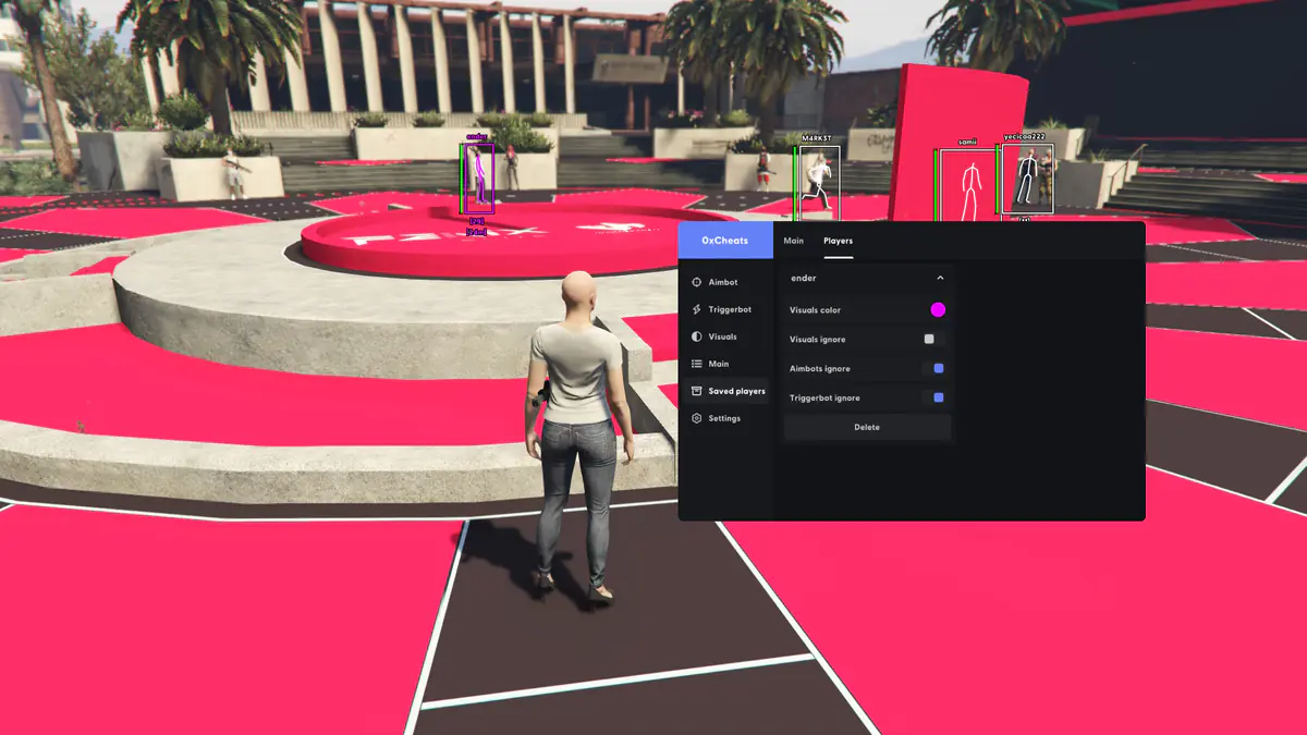 0xCheats FiveM для GTA 5 — скриншот 4