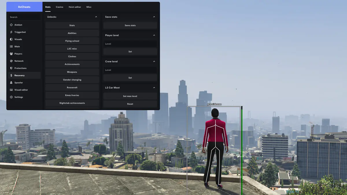 0xCheats GTA V (Enhanced) для GTA 5 — скриншот 4