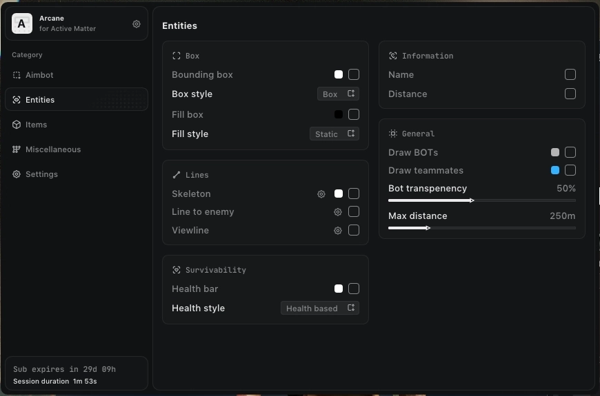 ARCANE для Active Matter