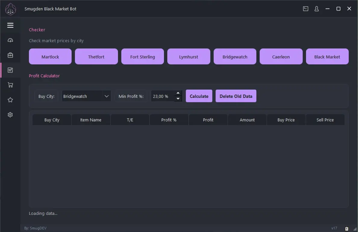 BlackMarket Bot для Albion — скриншот 2
