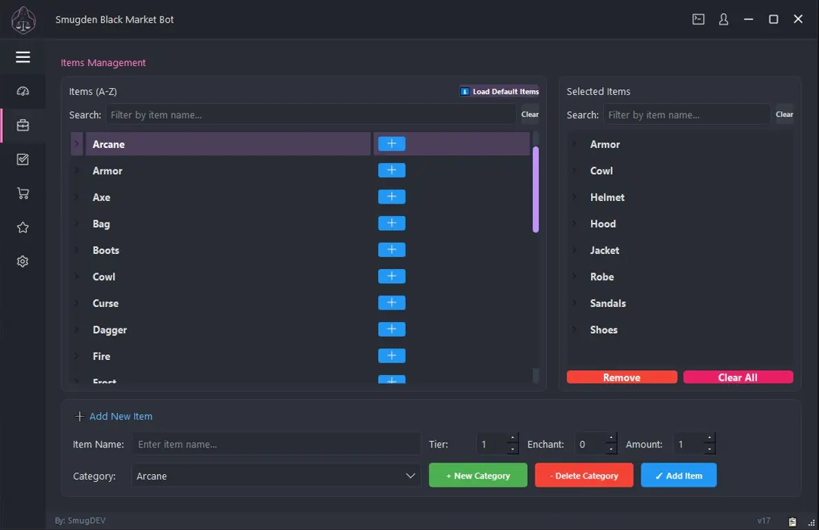 BlackMarket Bot для Albion — скриншот 3