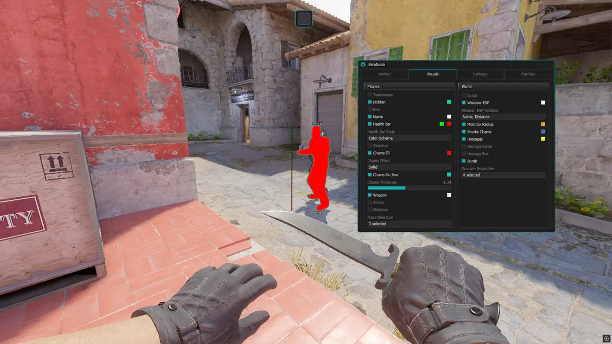 Serotonin для Counter-Strike 2 — скриншот 3