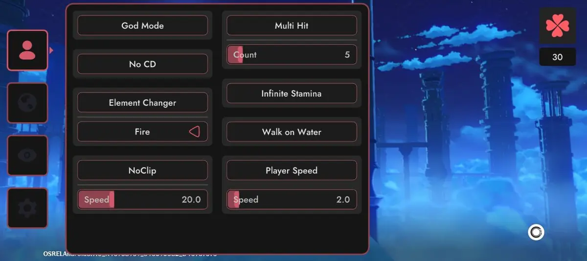 Minty Genshin Impact Mobile для Genshin Impact Mobile — скриншот 3