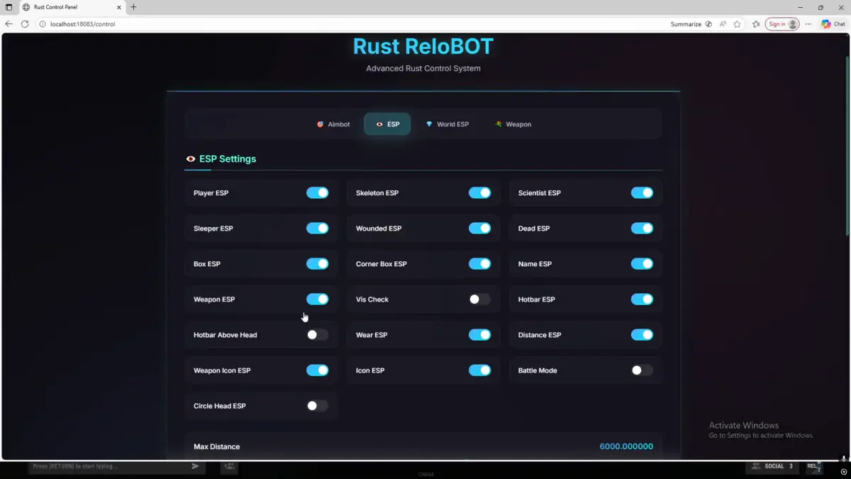 Relo для Rust — скриншот 5