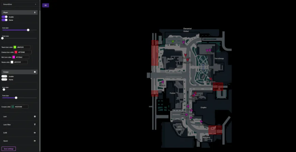 715 Team Web Radar для Escape From Tarkov — скриншот 2