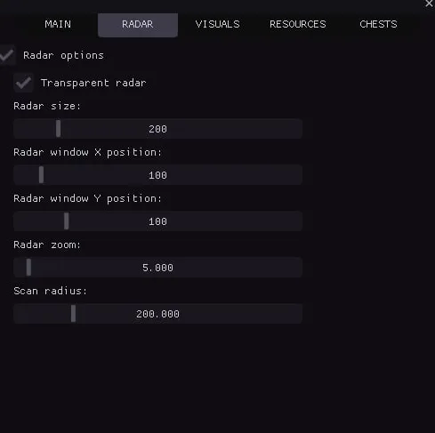 MASON-Radar для Albion — скриншот 3