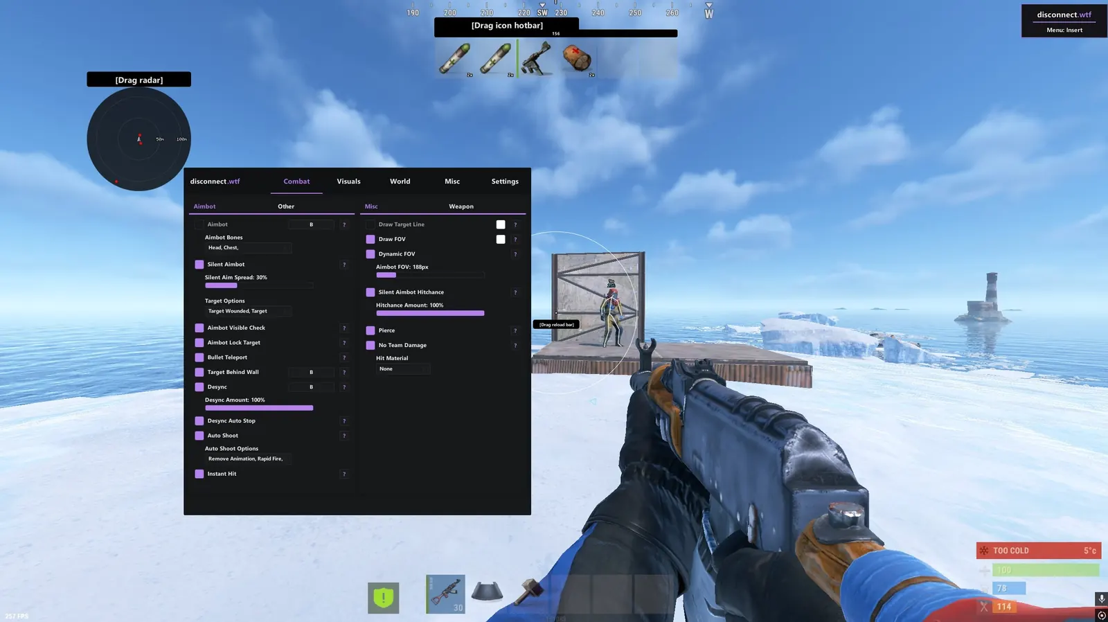 Disconnect Internal для Rust